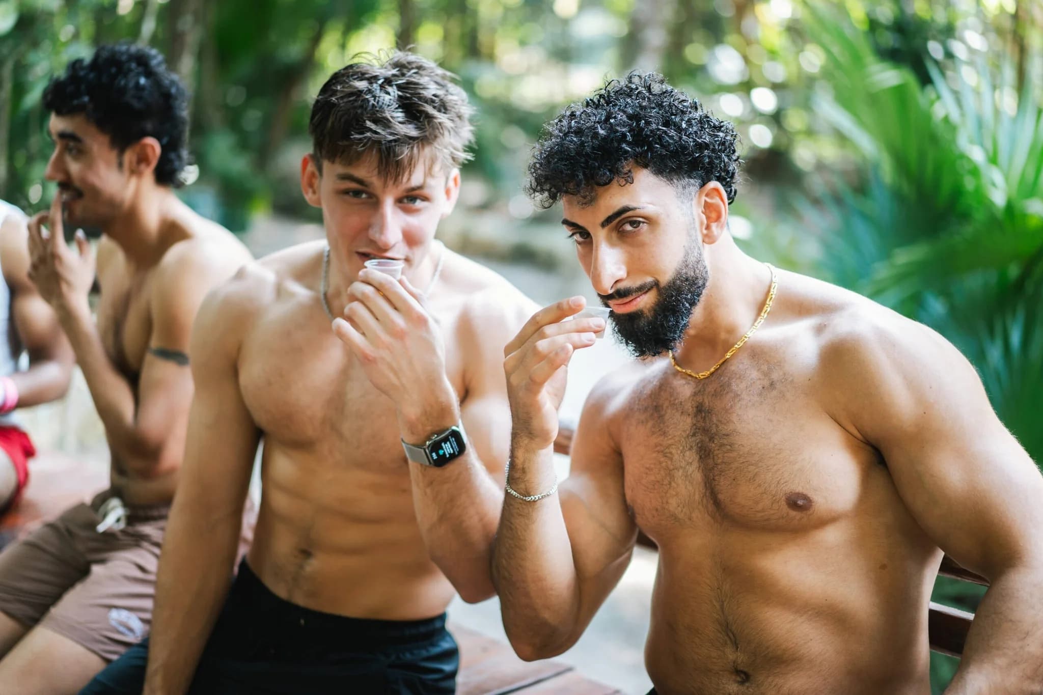 Cooling off at a jungle cenote